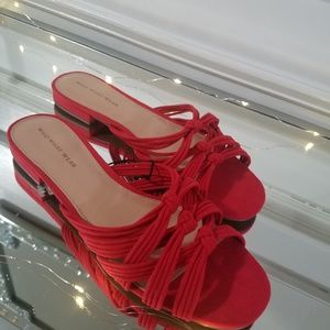 Red Mule Slides Slippers